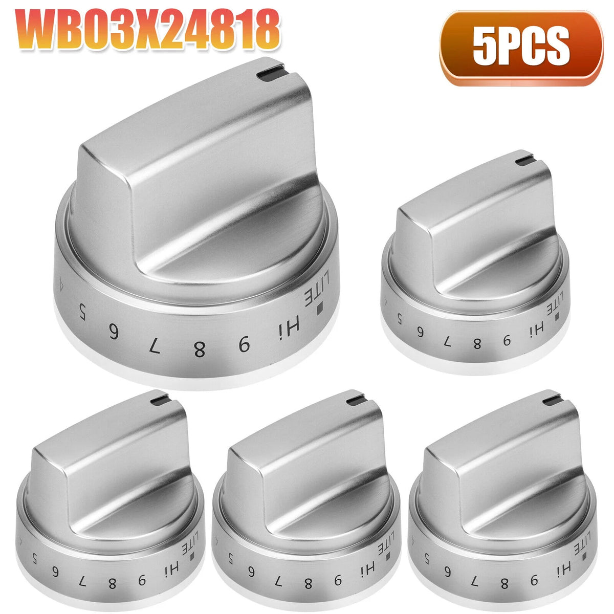 Stainless Steel Control Knobs D1674