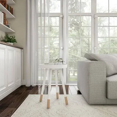 White Tray Top End Table O539855