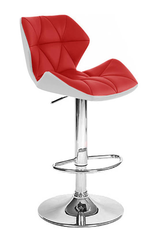 Red Adjustable Height Swivel Bar Stool M500073