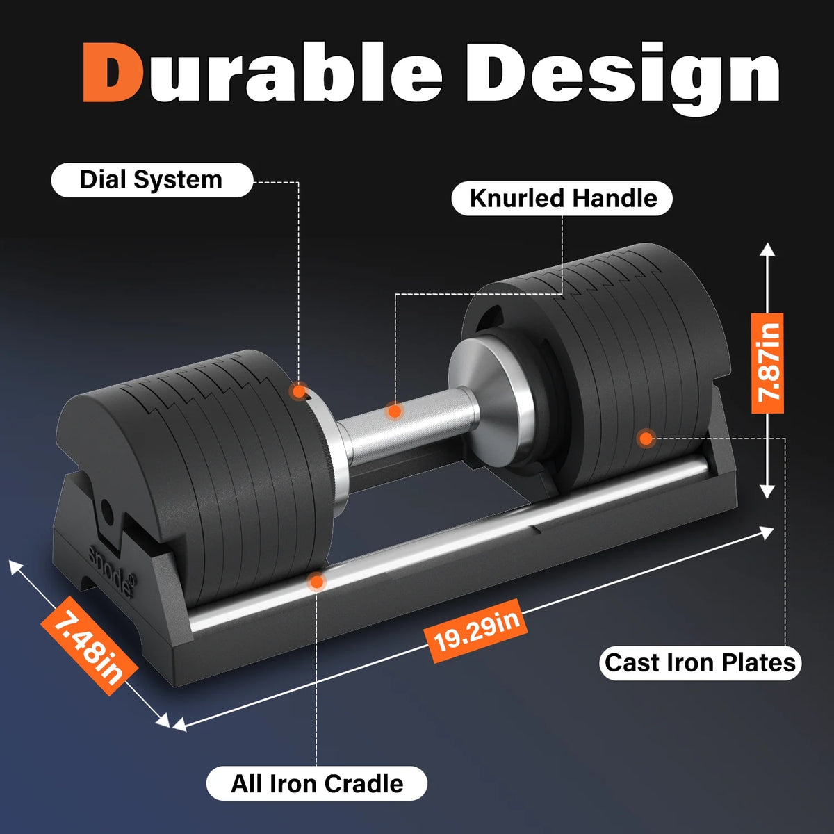 80 lbs Adjustable Dumbbell Set of 2 K782206