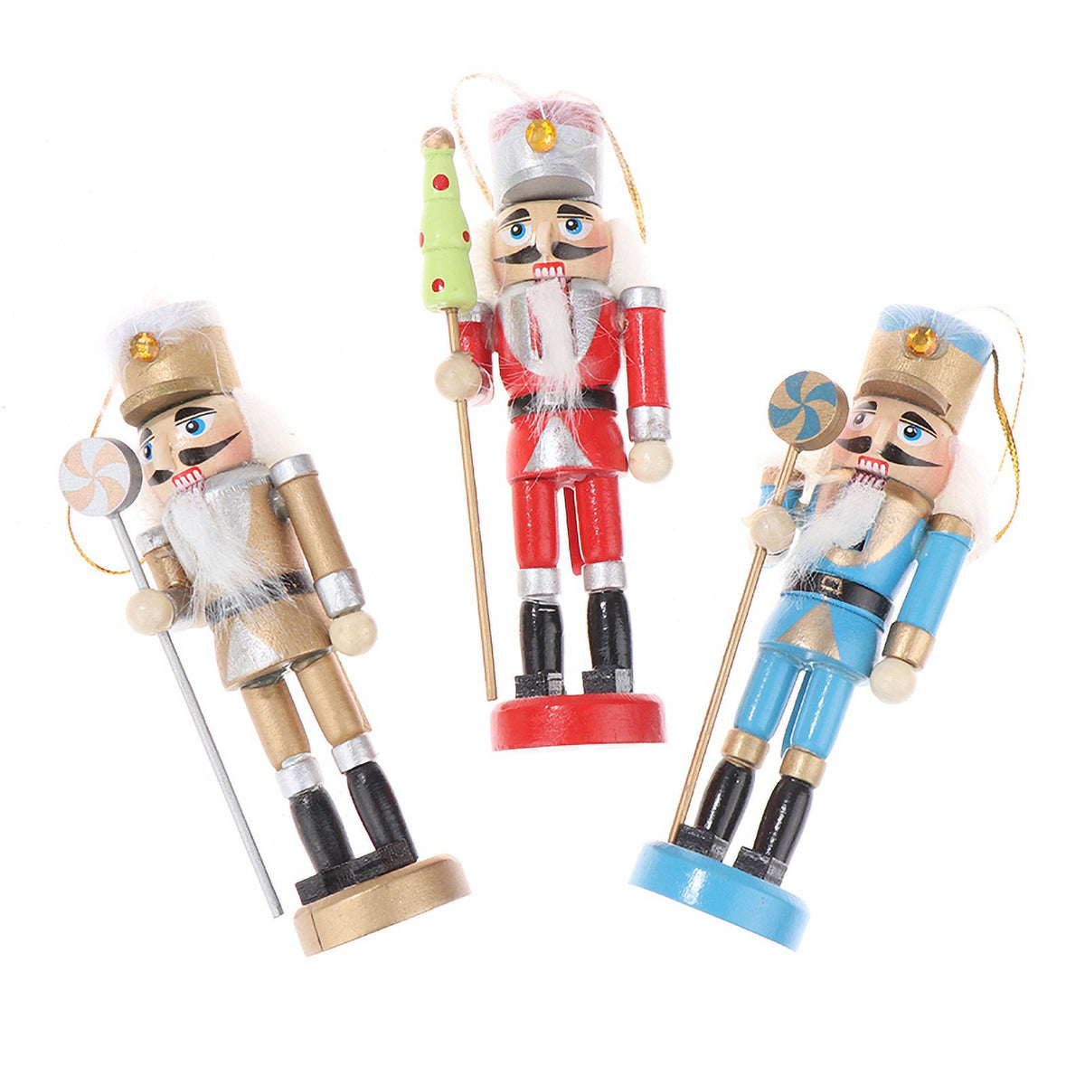 12CM Christmas Nutcracker Puppet Soldier Desktop Ornament T31042