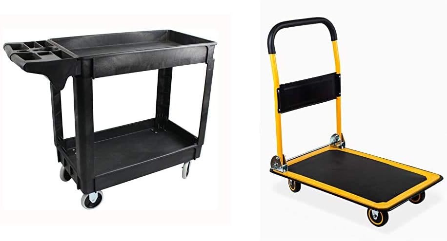 500-Pound Service Cart With Two Trays 30"X16" H27752
