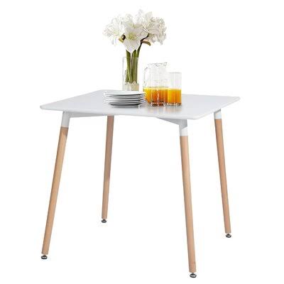 White Square High Glossy Dining Table V4970