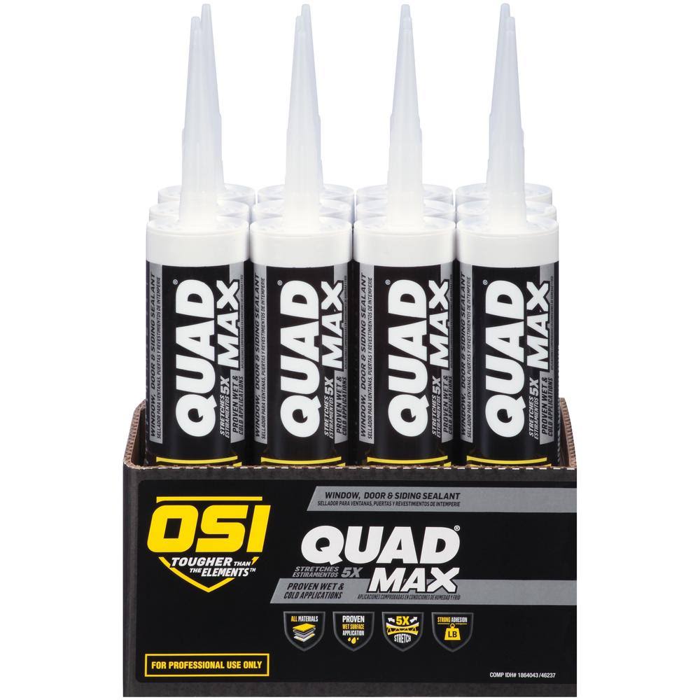 9.5 fl. oz. Gray Window, Door, and Siding Sealant (12-Pack) E82543