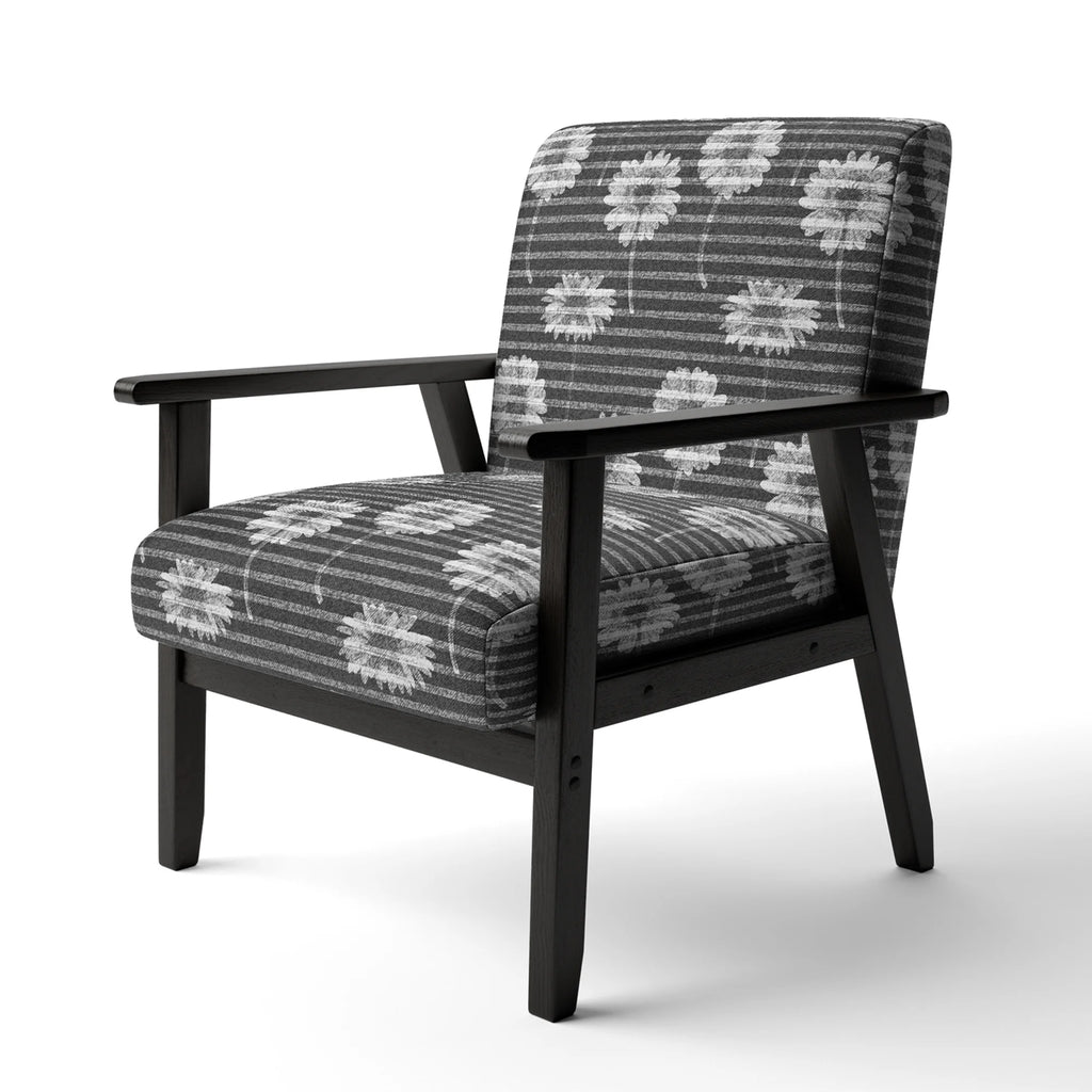 Upholstered Patterned Accent Chair and Arm Chair Y532772