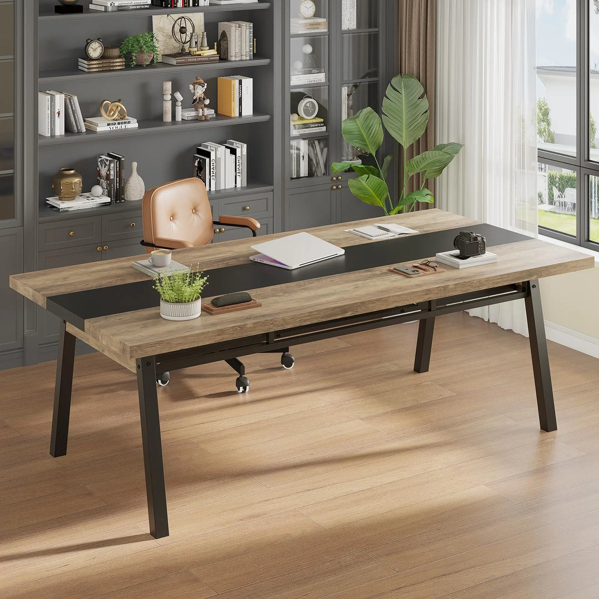 Chestnut Dining Table with 2 Drawers K2697
