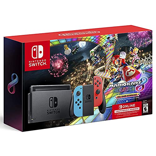 Mario Kart 8 Deluxe Bundle 3 Month Nintendo + 128GB MicroSD Card U33754