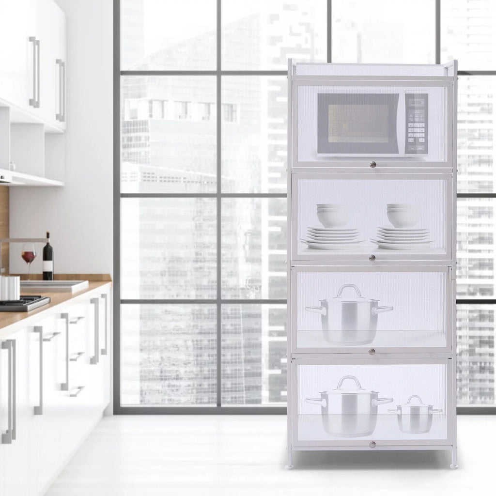 5 Layers Black White Storage Cabinet S328