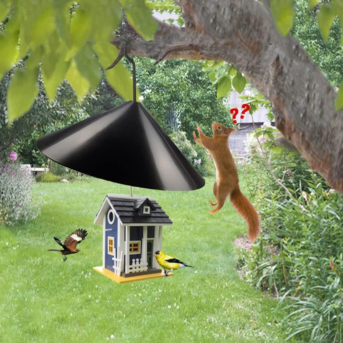 19 Inch Squirrel Proof Baffle for Bird Feeder Pole K4369