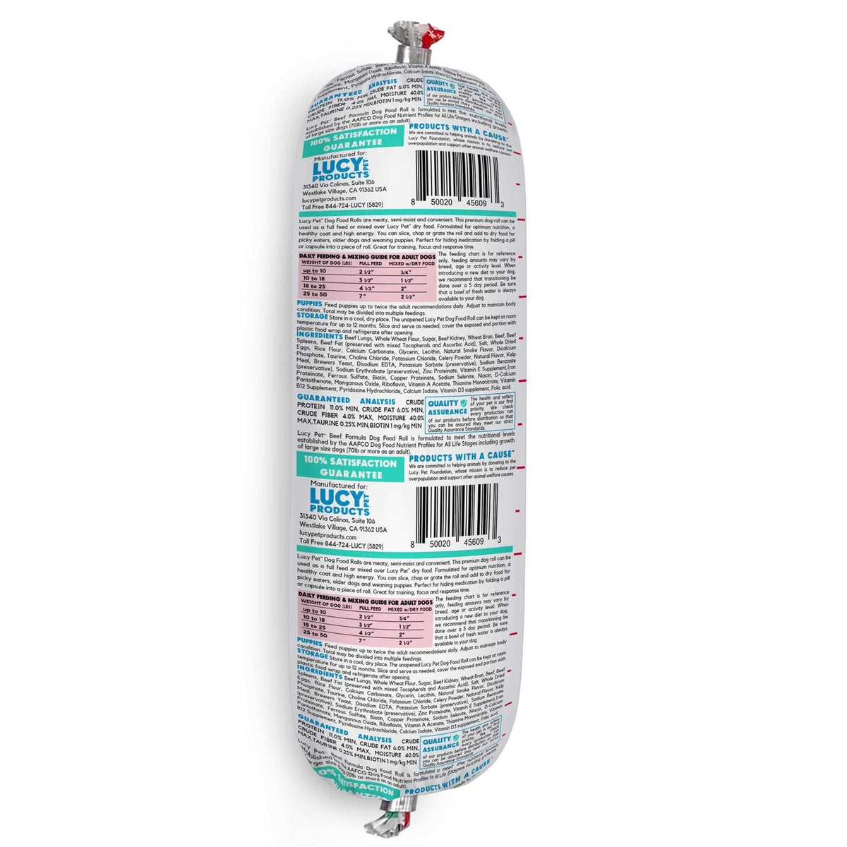 Beef Dog Food Roll O4035