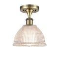 Antique Brass Semi-Flush Mount Light E90873