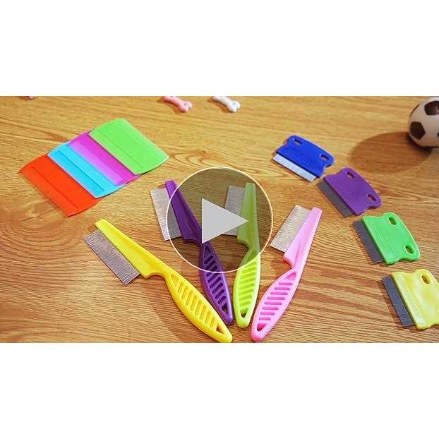 6 Pieces Pet Grooming Flea Combs A209584