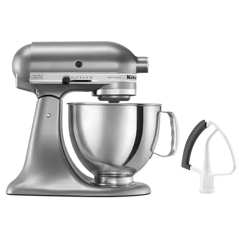 5 Qt. 10-Speed Silver Stand Mixer with Attachments Z943