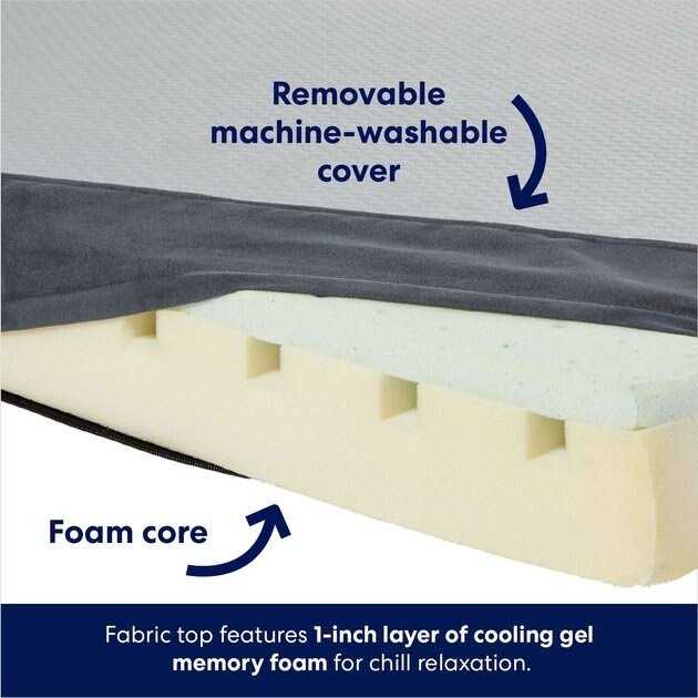 Large Cooling Orthopedic Dog Bed with Removable Cover D780294