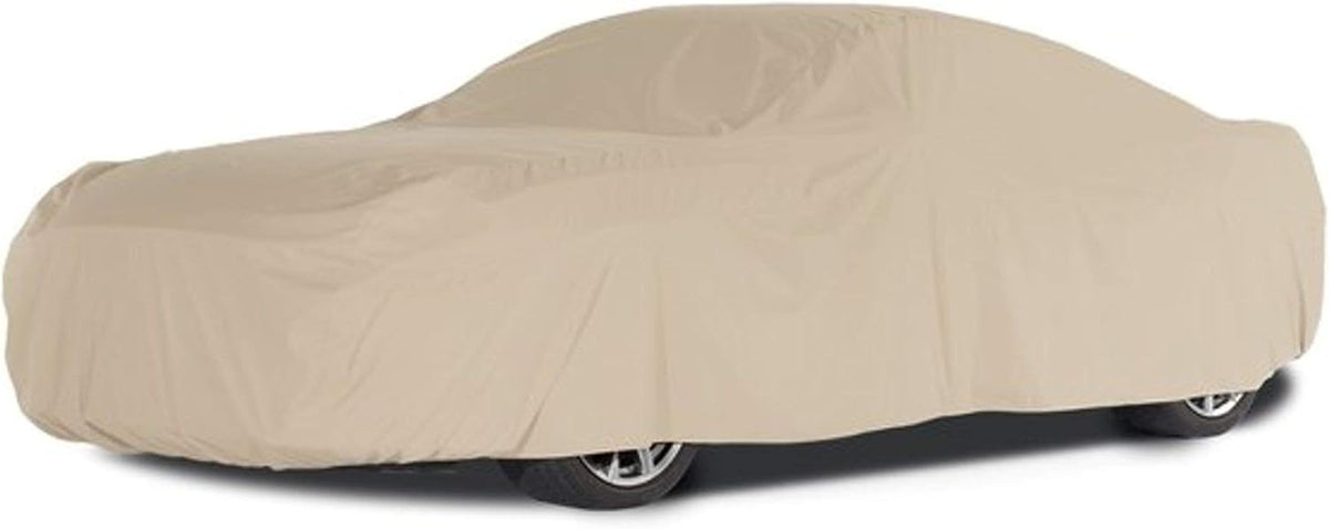 Khaki Weather Resistant Polyester Car Cover U538