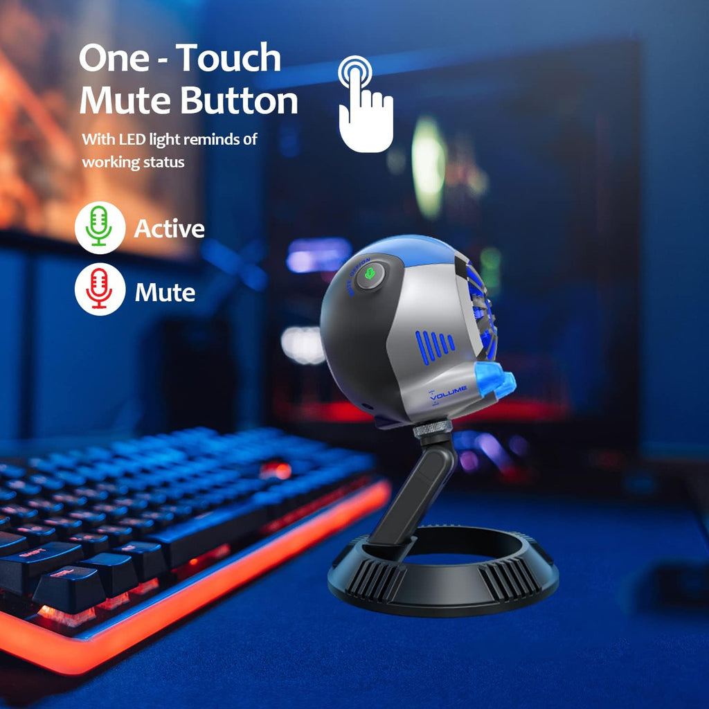 RGB Gaming Microphone with Quick Mute and Gain Control I910