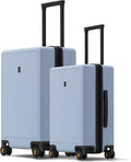 Light Blue Hardshell Luggage Set, 20" Carry-On and 24" Checked Medium Luggage Q6237