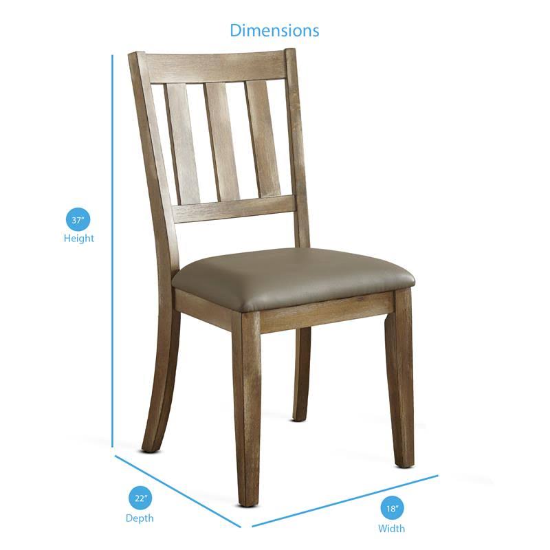 7-Piece Washed Pine Dining Set Y274