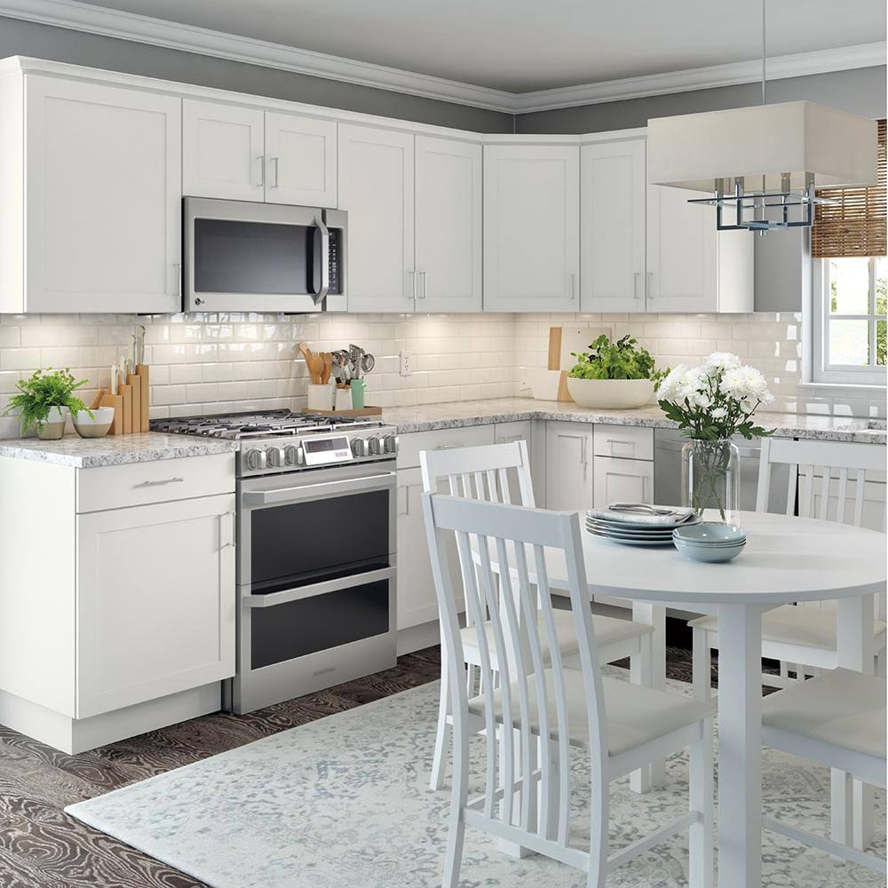 Wall Cabinet 21 in. x 36 in. x 12.5 in. 2-Adjustable Shelves White S3304