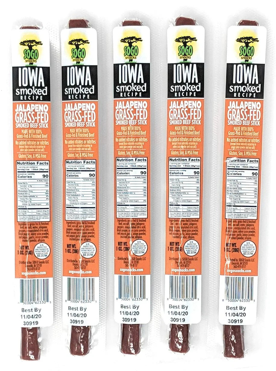 Jalapeno Beef Sticks 1-oz 72 Ct J467419