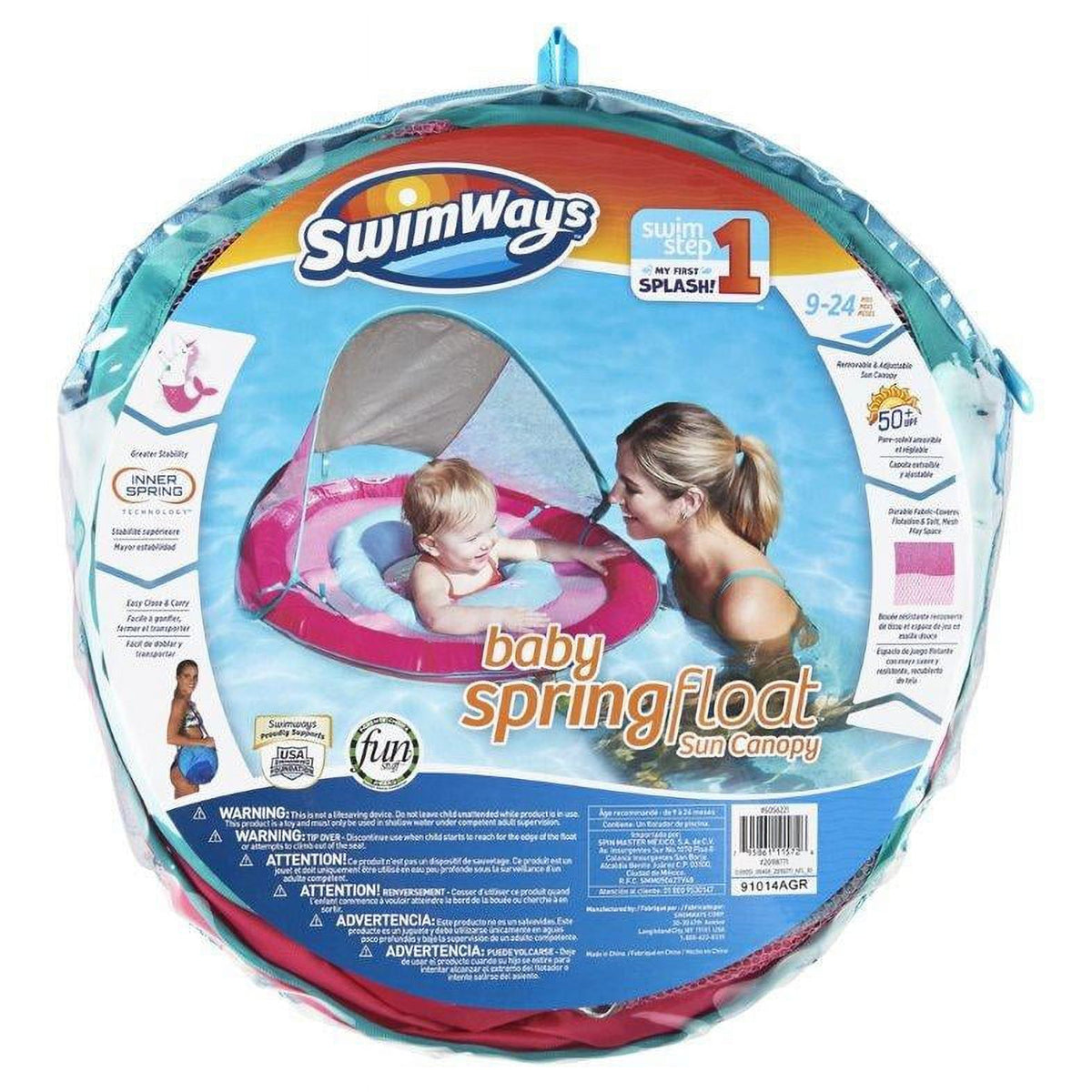 Pink Mermaid Unicorn Baby Spring Float Sun Canopy E829677