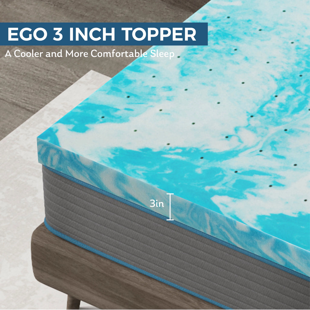 2 inch Cooling Gel Memory Foam Mattress Topper P89668