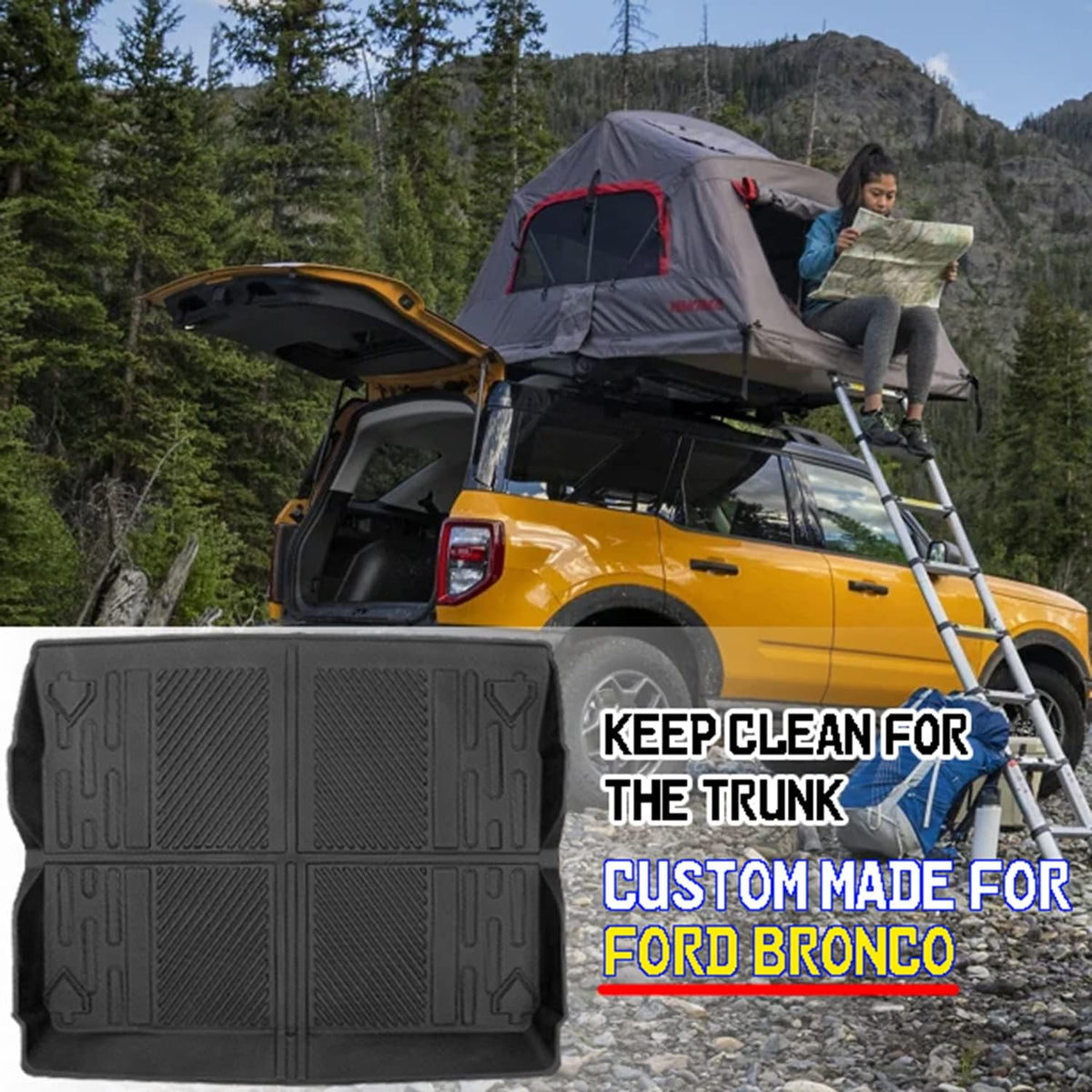 TPE All-Weather Cargo Liner Trunk Mat Pack of 2 O324813