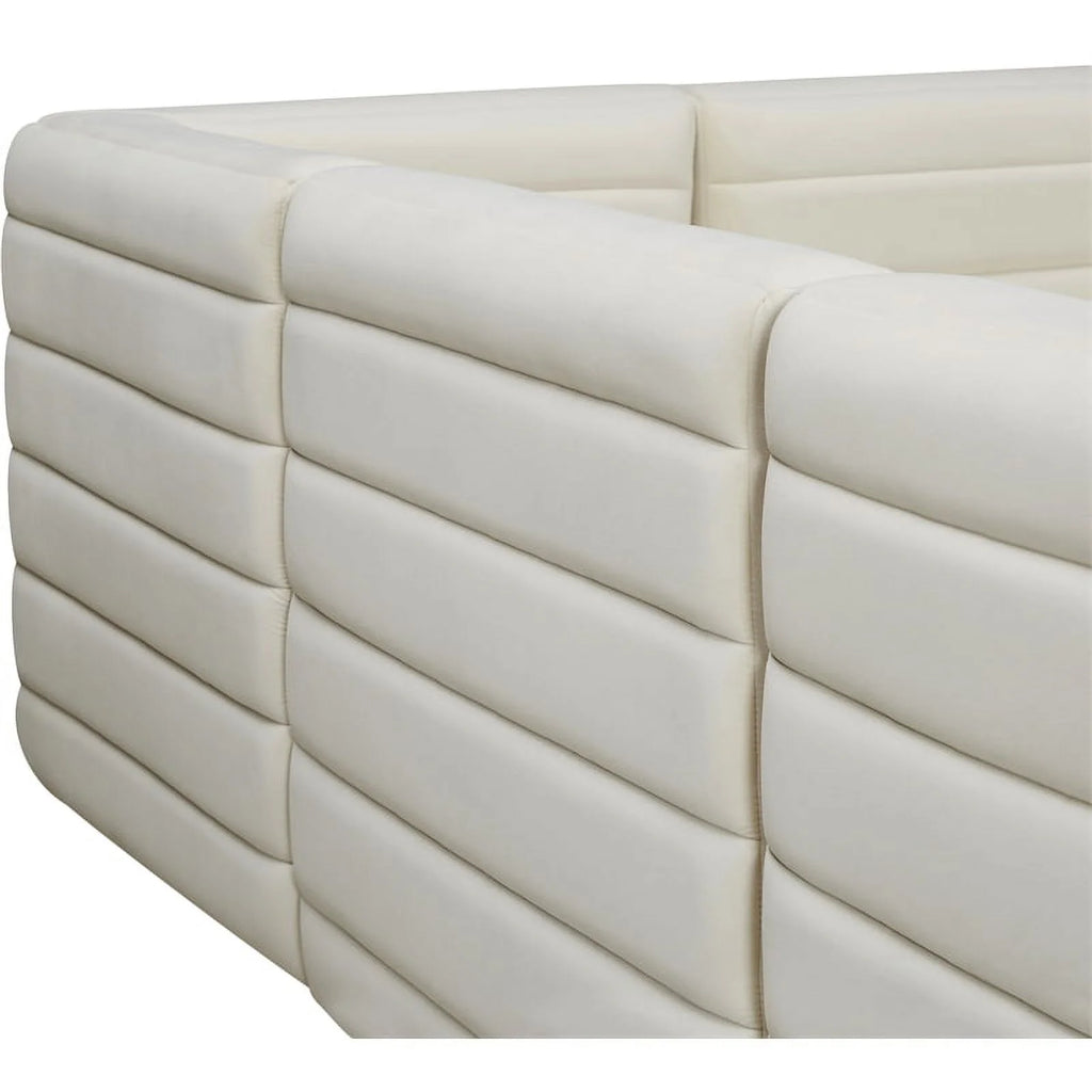 Cream Velvet Modular Sofa D98890