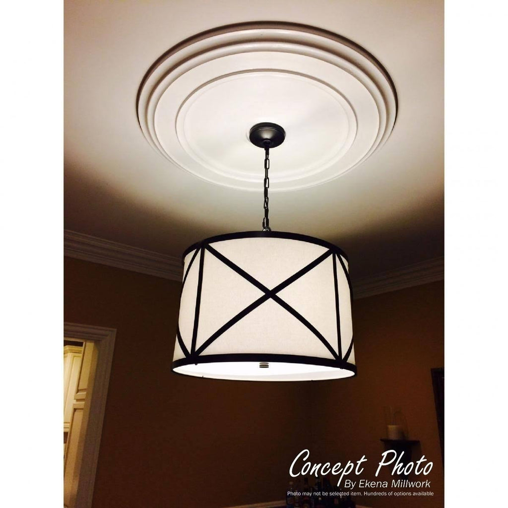 Ribbon with Bow Ceiling Medallion Hand-Painted Gold C480297