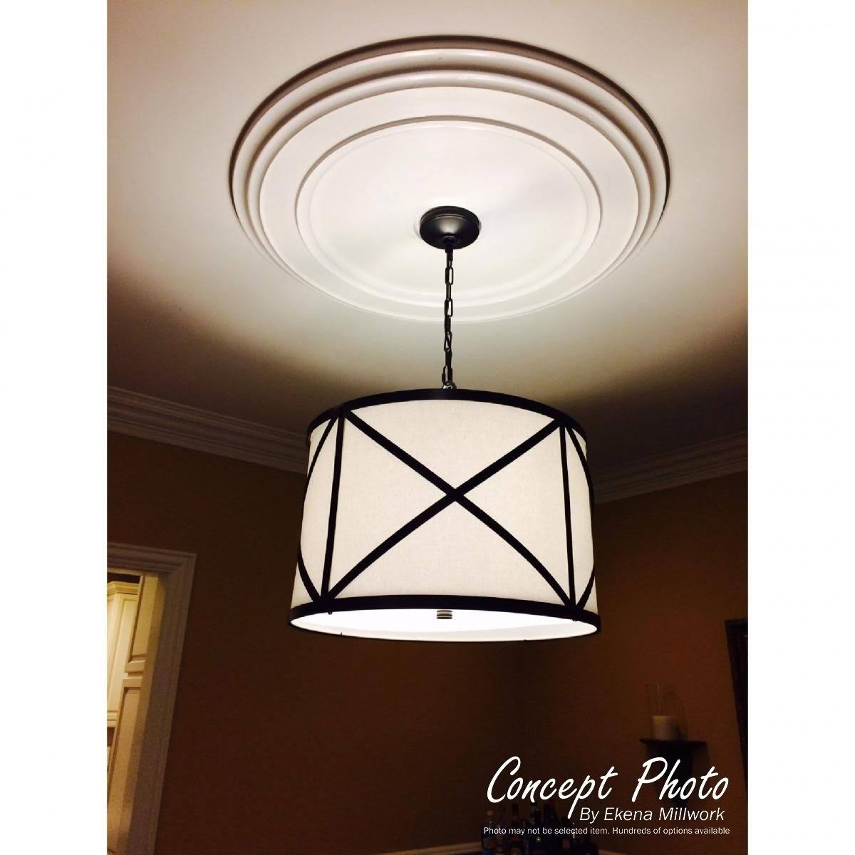 Ribbon with Bow Ceiling Medallion Hand-Painted Gold C480297