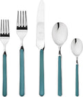 5 Piece Orange Flatware Set U7697
