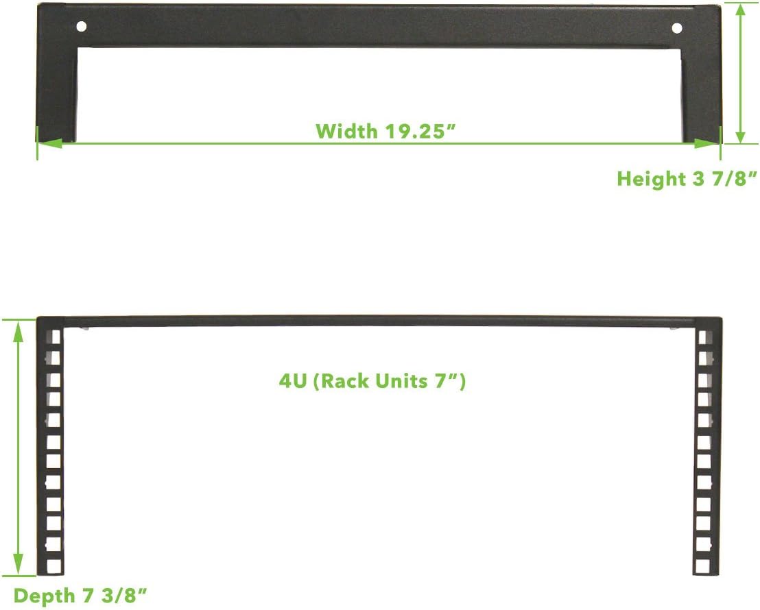 2U 19 Inch Vertical Wall Mount Server Rack Black T906