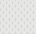 White Silver Scalloped Pearls Wallpaper K16585