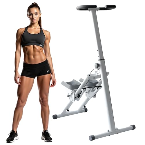 Folding Vertical Climber Exercise Stepper with Handle Y902680