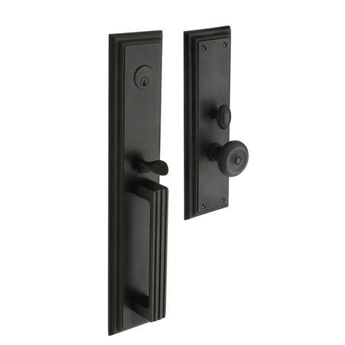 Satin Chrome Double Cylinder Mortise Handleset Trim Set W502