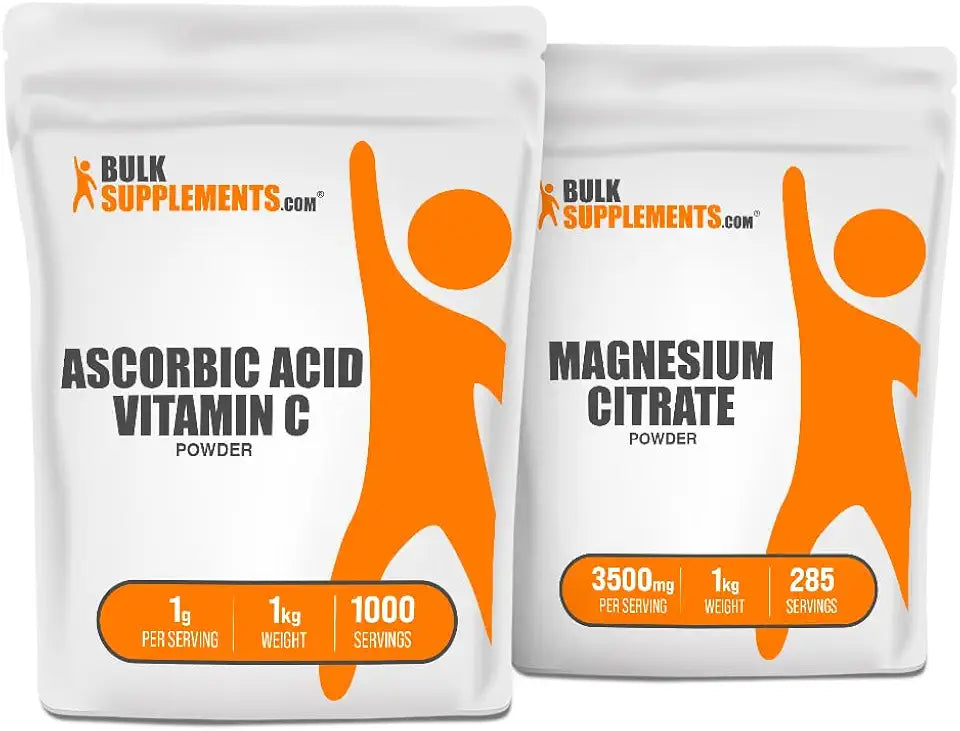 Ascorbic Acid Vitamin C 1kg + Magnesium Citrate 1kg Q2835