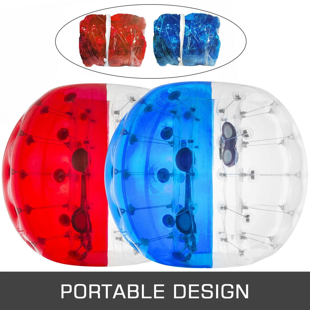 2PC Inflatable Bumper Balls 5 ft Diameter Red & Blue D53839