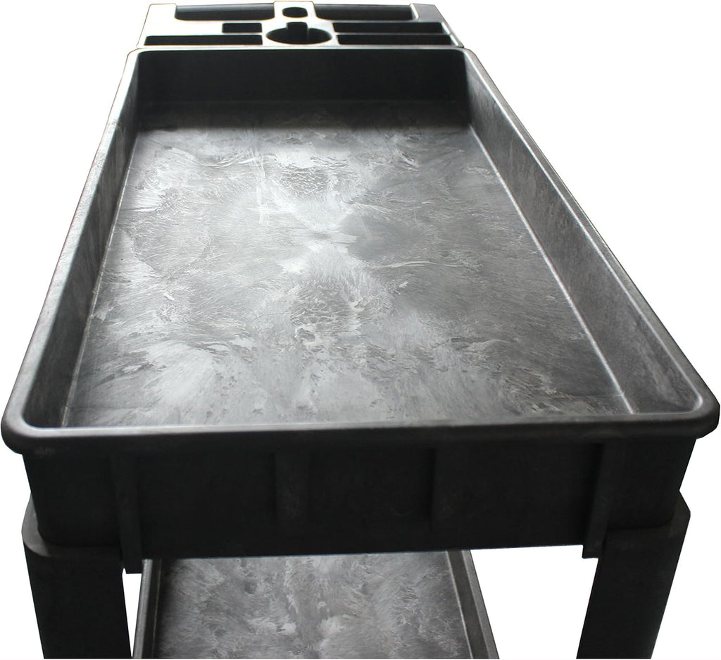 500-Pound Service Cart With Two Trays 30"X16" H27752