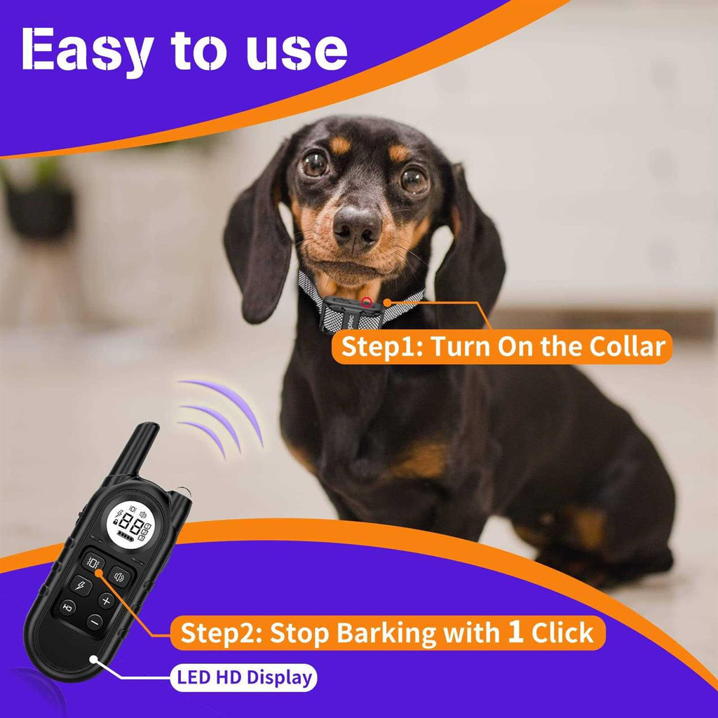 Smallest Lightest Anti Bark Training Collar for Small Dogs 5-15lbs A20019