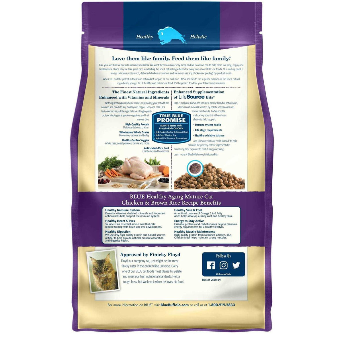 Chicken Adult 7+ Dry Cat Food V395732