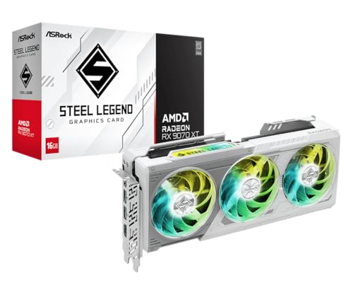 AMD Radeon RX 9070 XT 16GB White GPU GDDR6 256Bit PCIe5.0 Triple Fan Graphics Card B543