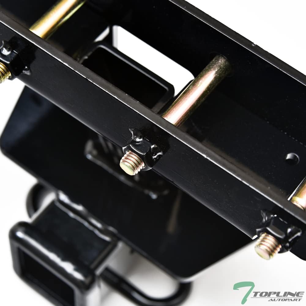 Class 3 Black 2" Rear Trailer Tow Hitch Receiver Tube L404