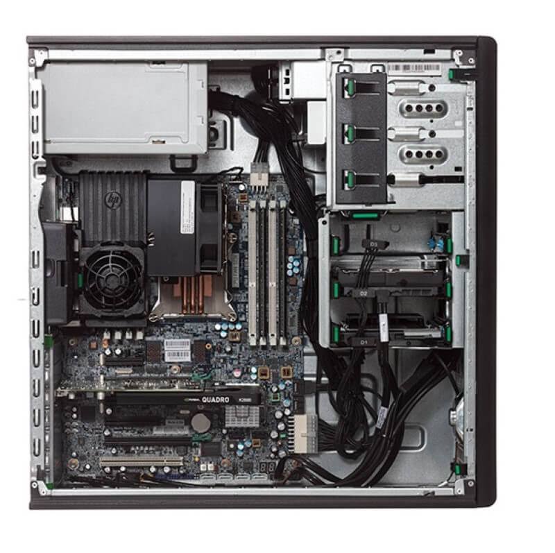 HP Z420 Workstation E5-1607 Quad Core 3Ghz 8GB 512gb SSD Dual DVI Win 10 P569552