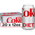 20 Pack Diet Coke Soda Soft Drink, 12 fl oz E383