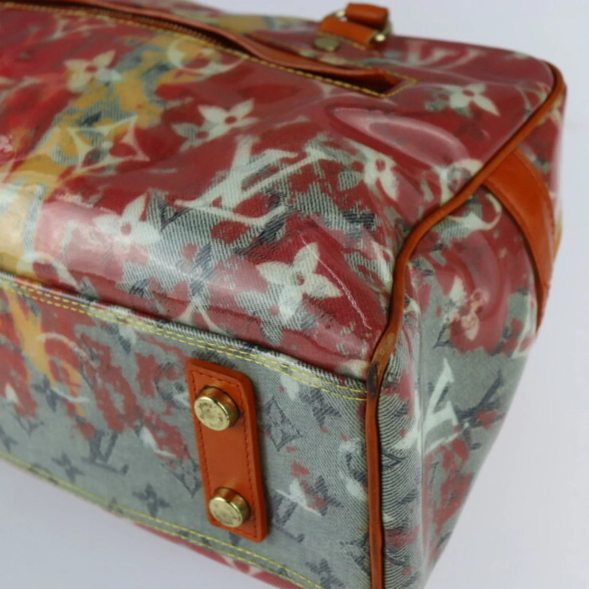 Pre-Owned Coated Canvas Leather Handbag M24239