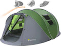Easy Pop Up Tent 6 Person Double Layer Waterproof Instant Camping Tent X55890
