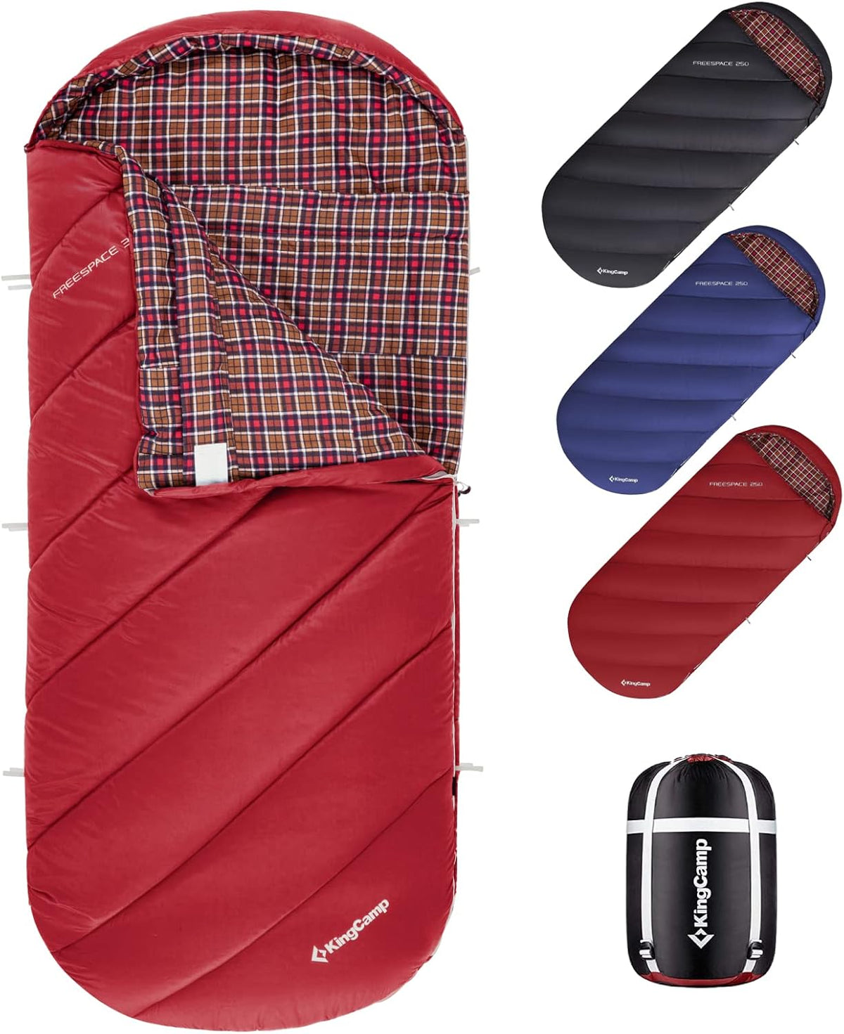 100% Cotton Flannel XL Sleeping Bag A8886
