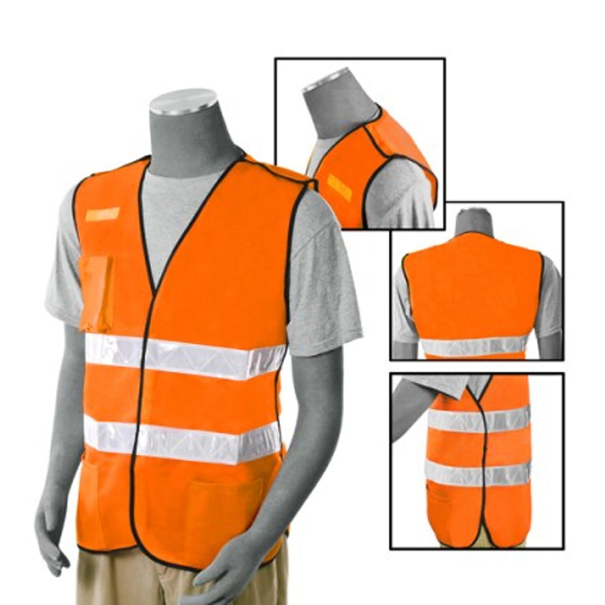 Safety Orange M Size 4 Pack Safety Vest G440038