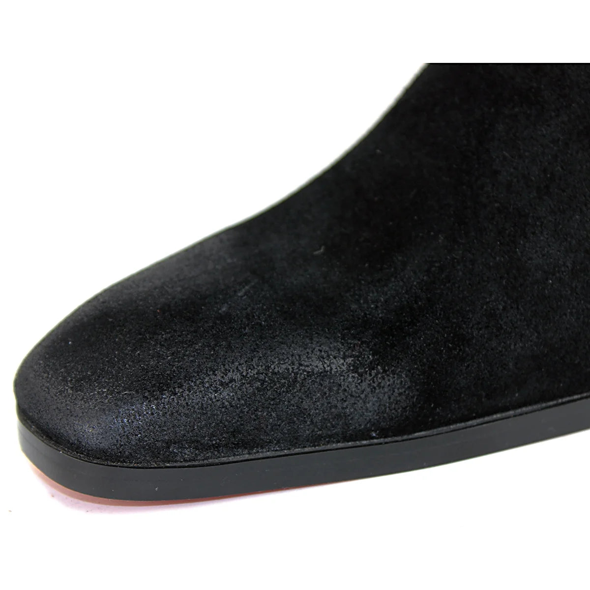 Black Suede Chelsea Boots Q3640