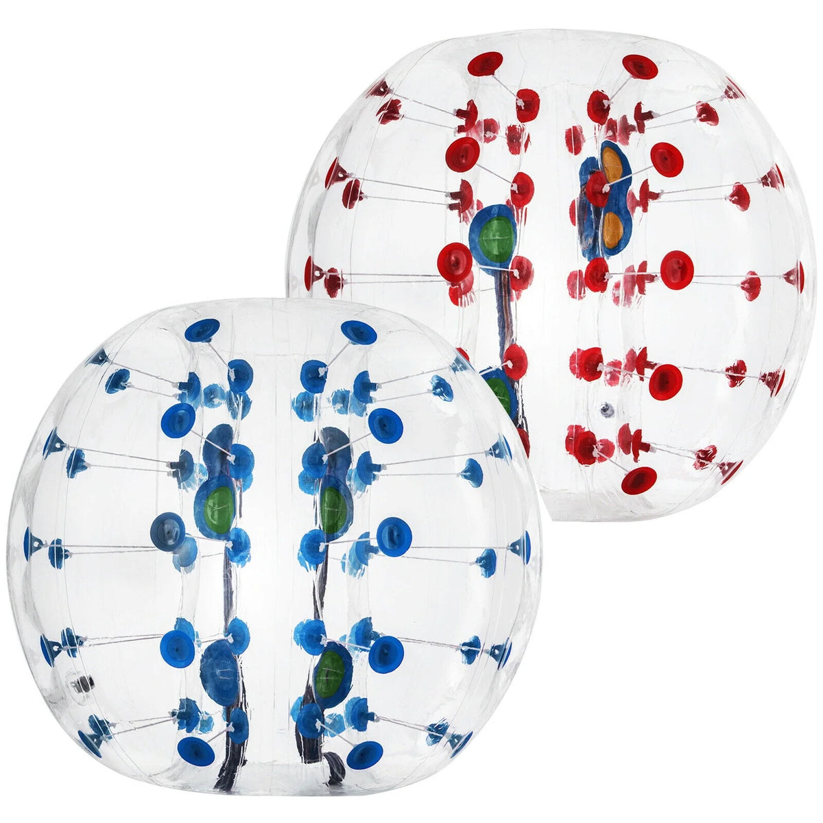 2PC Inflatable Bumper Balls 5 ft Diameter Red & Blue D53839